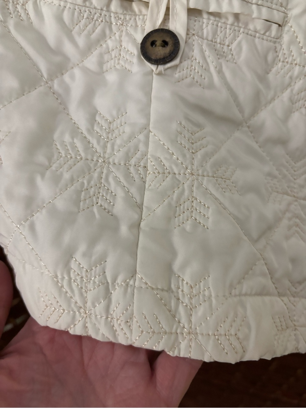 Southern Lady Off-White Quilted Zip-Front Jacket - Picture 7 of 9